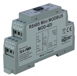 MOD-4DI-M - Mini RS485 Modbus 4 Channel Digital Input Pulse Counting with Memory RTU