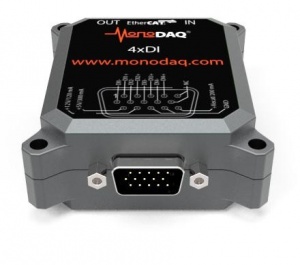 MonoDAQ-E-DI4 EtherCAT Isolated 4-Channel Digital Input Unit