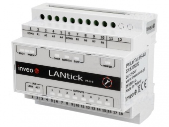 LanTick PE-0-8 - Ethernet 8 Channel Digital input Unit with Web, Modbus TCP, KNX-IP