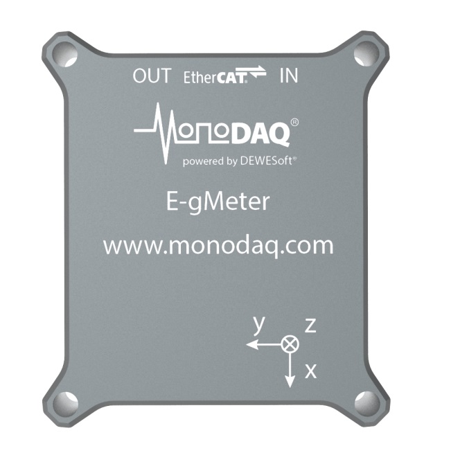 MonoDAQ-E-gMeter - EtherCAT IEPE 3-axial MEMS accelerometer DAQ Unit ...