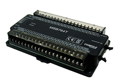 MSB764T - CuBloc PLC - 32 Inputs, 32 outputs, 2 Counters, RS232, Clock