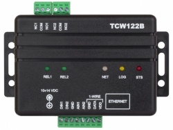 TCW122B-CM - Ethernet Digital IO, Voltage, Temperature, Humidity Alarm and Control
