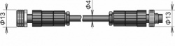 SDP001-5 Extension cable for DIGIL and DIGIS probes, 5m cable