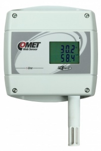 T7610 - Ethernet Temperature, Humidity and Atmospheric Pressure Alarm unit with LCD and POE
