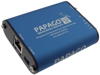 Papago TH2DIDO - Ethernet 2-Channel Temperature, Humidity Alarm with 2 Digtal In,  Relay Out